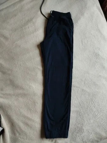 Pantalon Tex bleu marine taille M avec taille élastique
