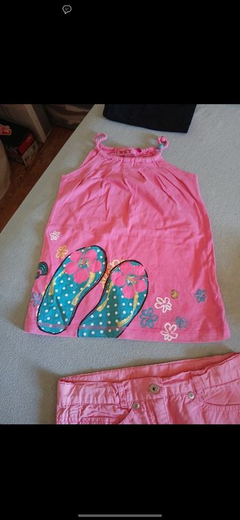 Jupe et débardeur fille t.8ans