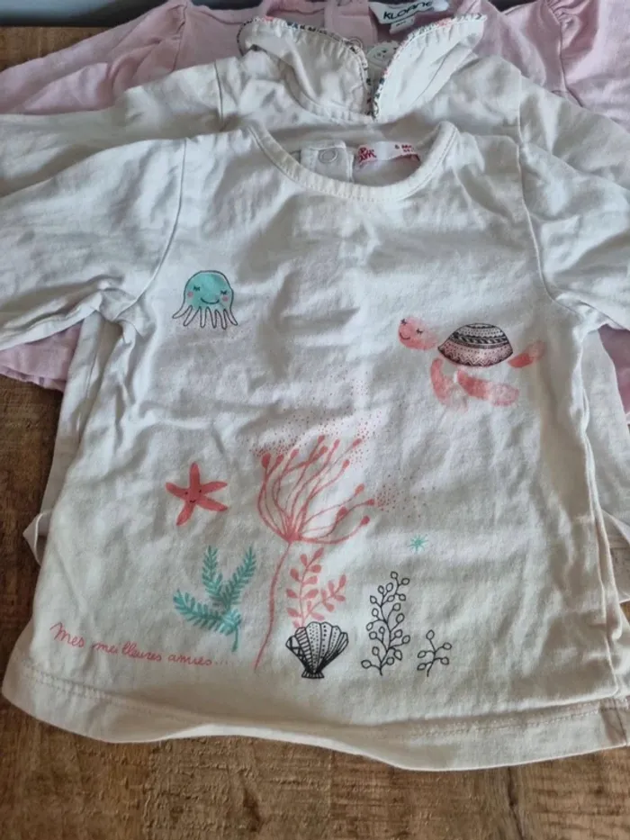 Lot de 5 Tee-shirt manches longues 6 mois - photo numéro 8