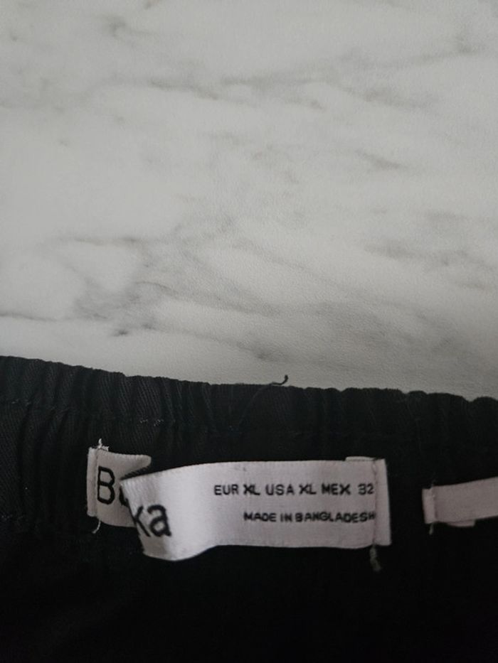 Bershka pantalon noir parachute taille XL - photo numéro 8