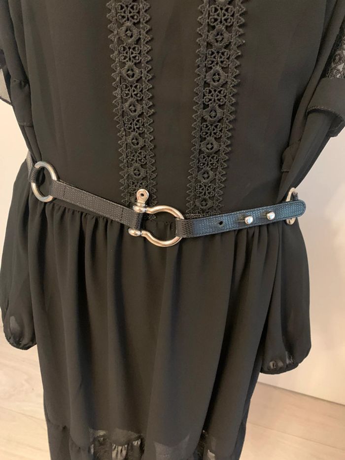 Ceinture cuir et métal burberry