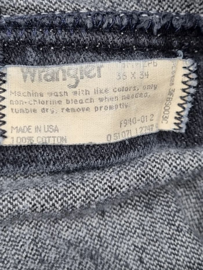 Jeans Wrangler gris foncé – Taille 36x34 Hommes (mesures en photos) - photo numéro 7