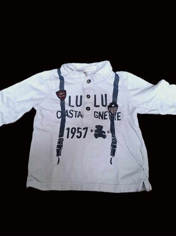 Polo manches longues Lulu Castagnette 18 mois