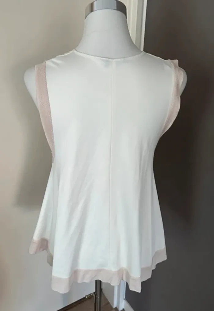 Zara, blouse top haut débardeur,  Coloris écru crème beige  femme, taille M/38 - photo numéro 5