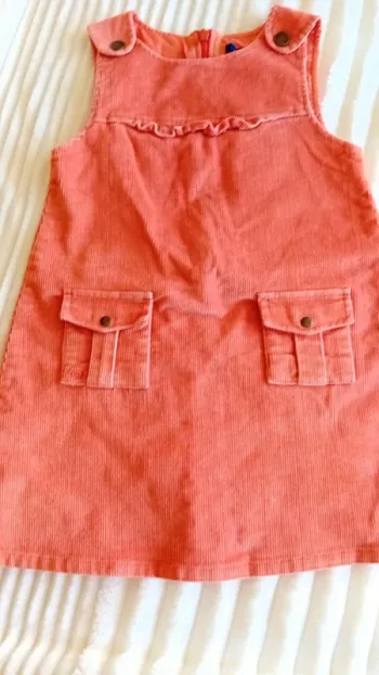 Robe velour orange