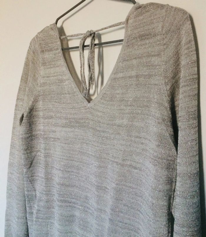 Pull fin gris argenté Camaïeu - photo numéro 4
