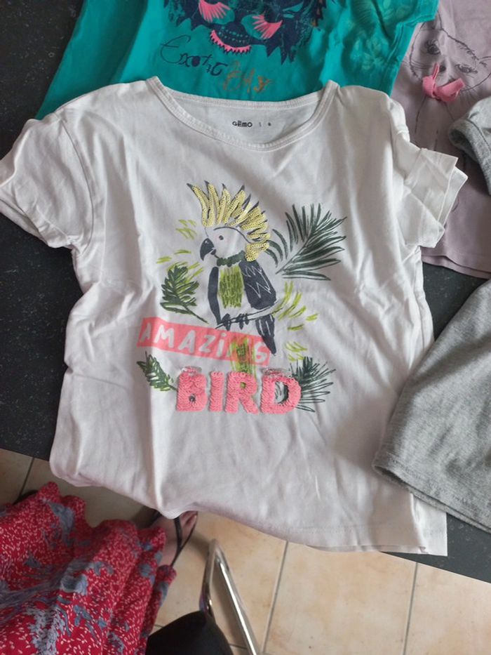 Lot de 6 tee shirt MC 8 ans - photo numéro 3