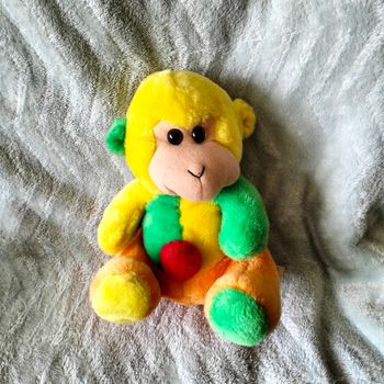 Peluche singe, multi-couleur