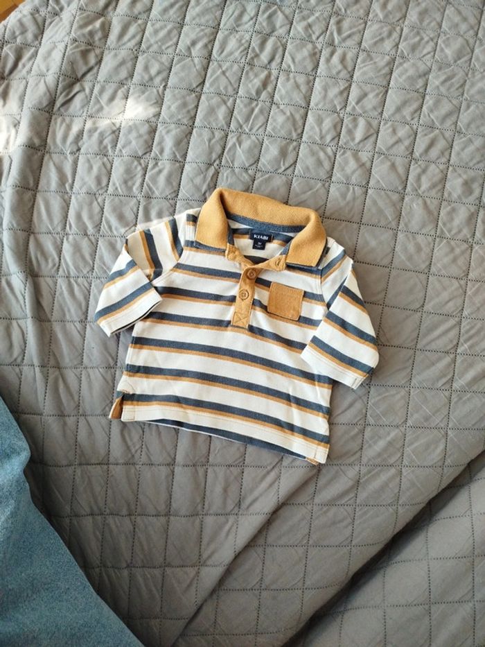 Polo manches longues 3 mois
