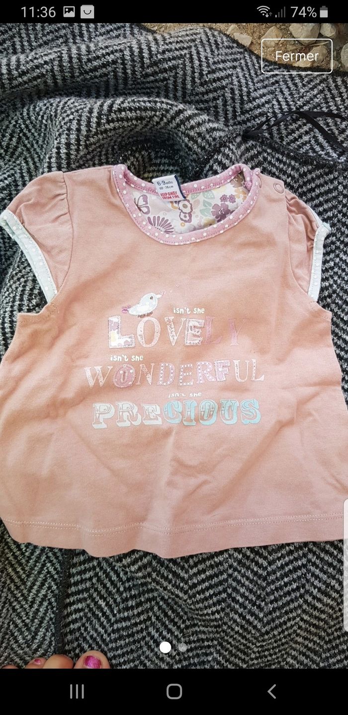T shirt 6 9 mois