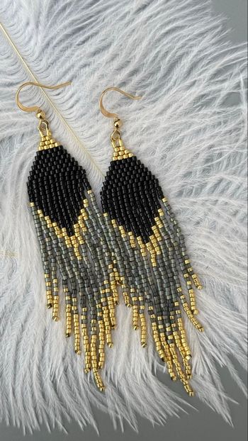 Boucles d’oreilles faites main – Miyuki Delica – style Bohème Chic