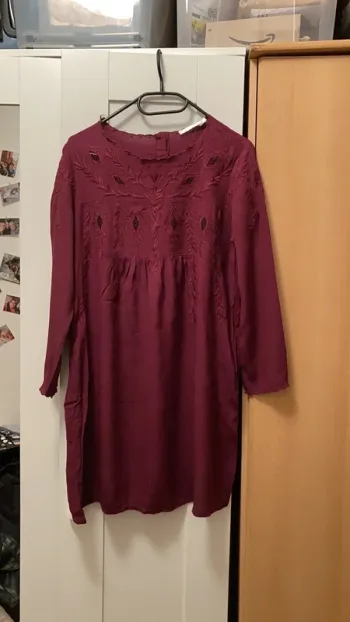 robe ample bordeau