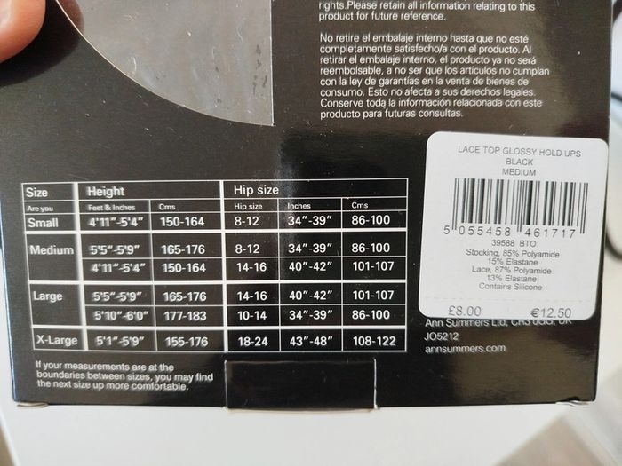 Bas noir neuf taille medium - photo numéro 8