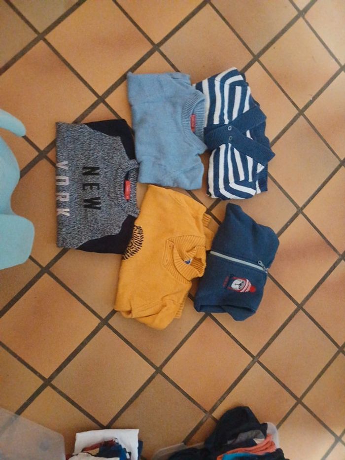 Lot 5 pulls gilets veste garçon 3 ans 36 mois