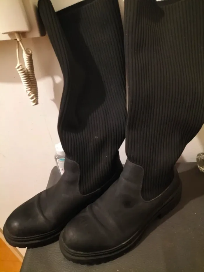 Bottes chaussettes mollets fort