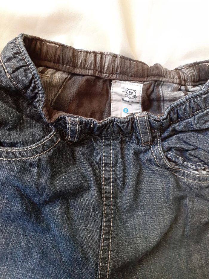 Jeans double taille élastique - photo numéro 3