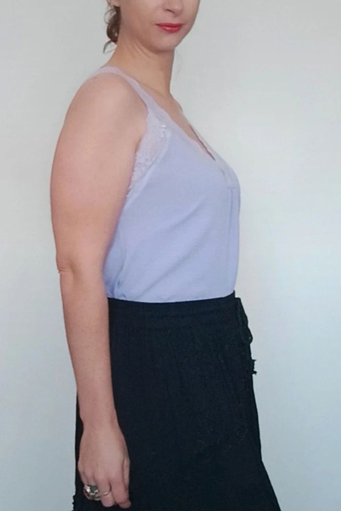 Caraco fluide feminin grande taille lila - photo numéro 4