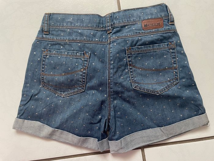 Short en jean à pois - photo numéro 2