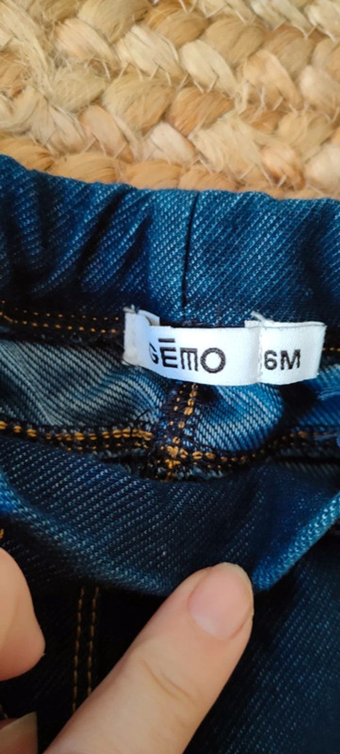 Pantalon legging jean 6 mois - photo numéro 2