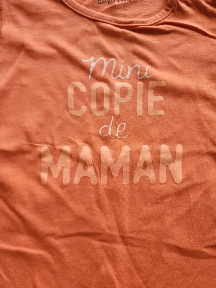 Tee shirt MC mini copie de maman 24mois - photo numéro 2