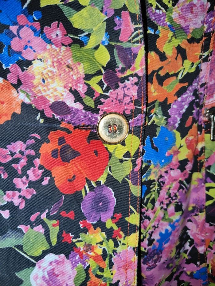 Veste fleurie multicolore Manigance taille 38 - photo numéro 4