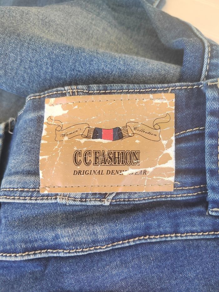 Jean Femme Taille Basse Foncé – CC Fashion – Taille S/36 – Look Y2K Tendance - photo numéro 9
