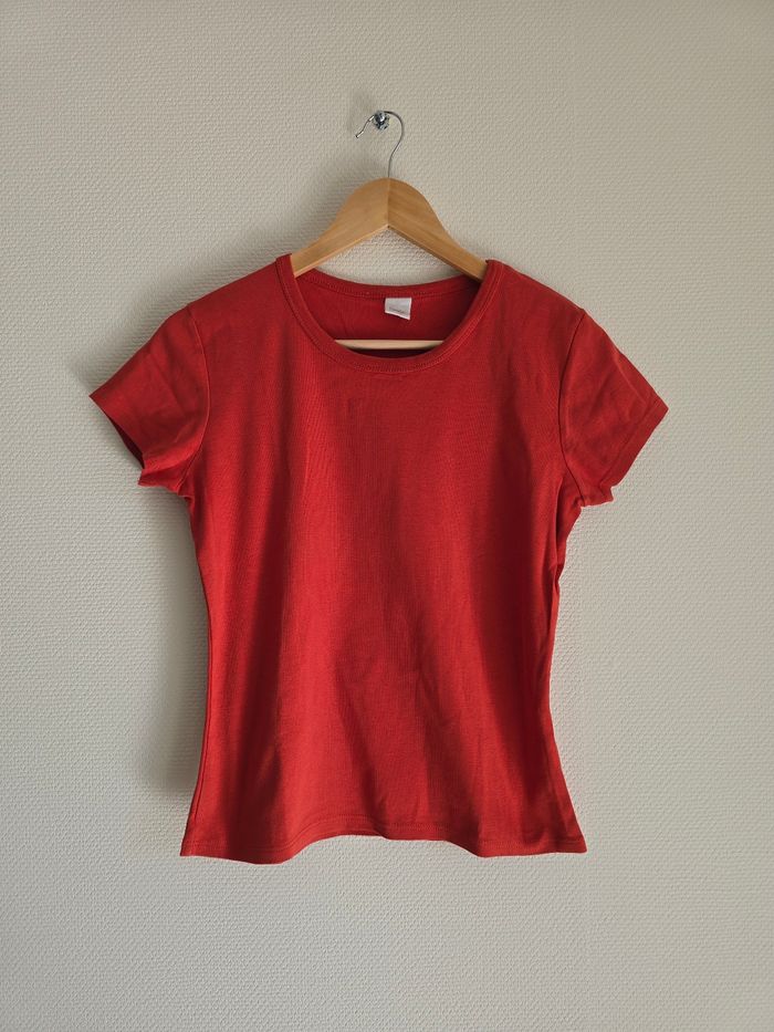Tee-shirt manches courtes - Taille 38 - Camaïeu - photo numéro 1