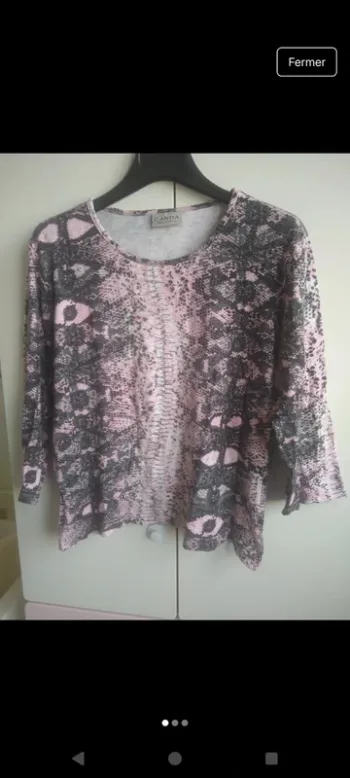 Blouse femme en viscose et élasthanne