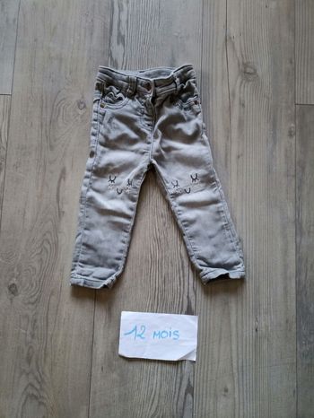 Pantalon jeans gris