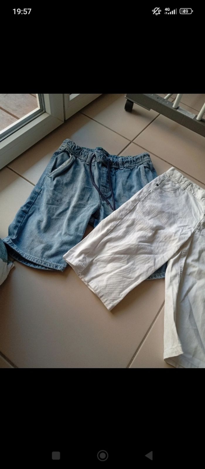 Lot de 2 shorts 14 ans