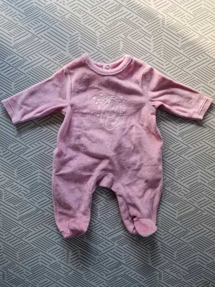 Pijama chaud fille Orchestra rose licorne naissance 50