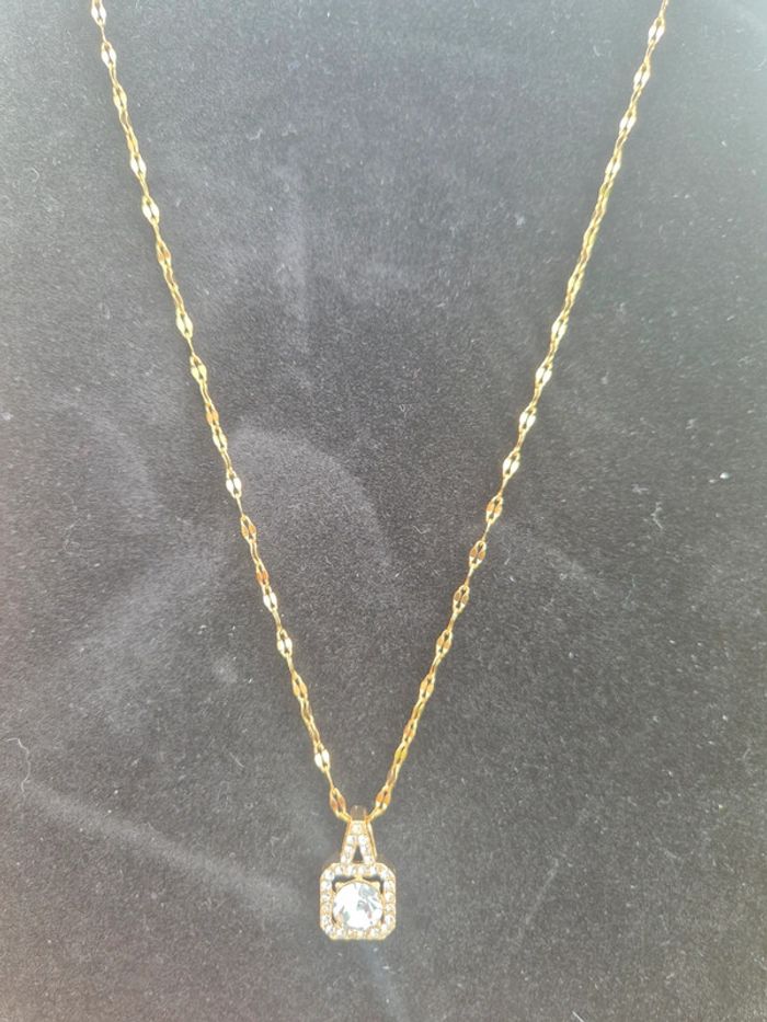 Super collier pour femme étincelant acier - photo numéro 3