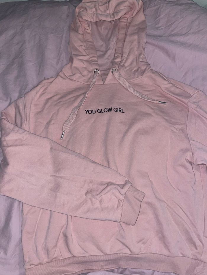 Sweat-shirt rose clair H&M - photo numéro 3