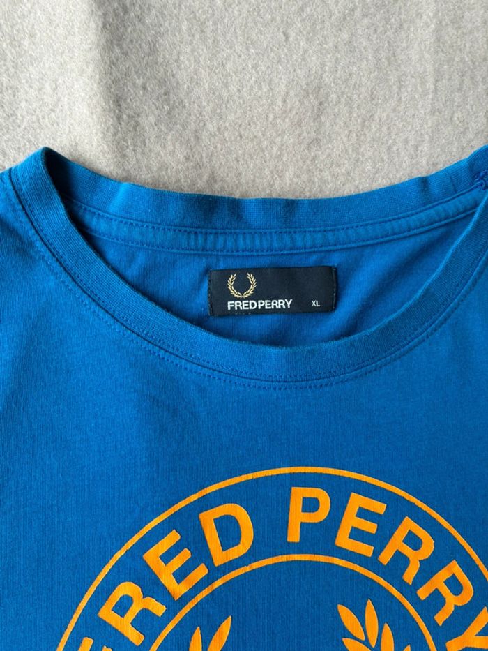 Tee-shirt Fred Perry bleu homme taille XL - photo numéro 4