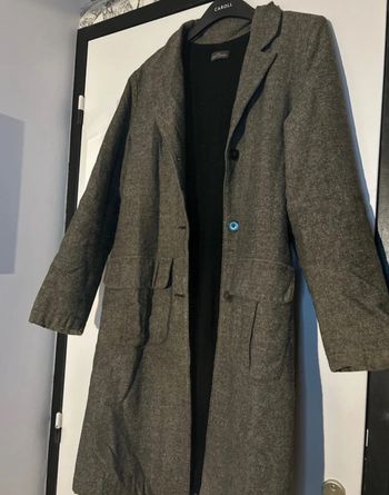 Long manteau d’hiver pour homme gris