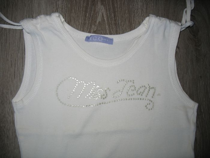 TEE SHIRT SM BLANC FILLE "YCG" - 8 ANS - n°05 - photo numéro 3