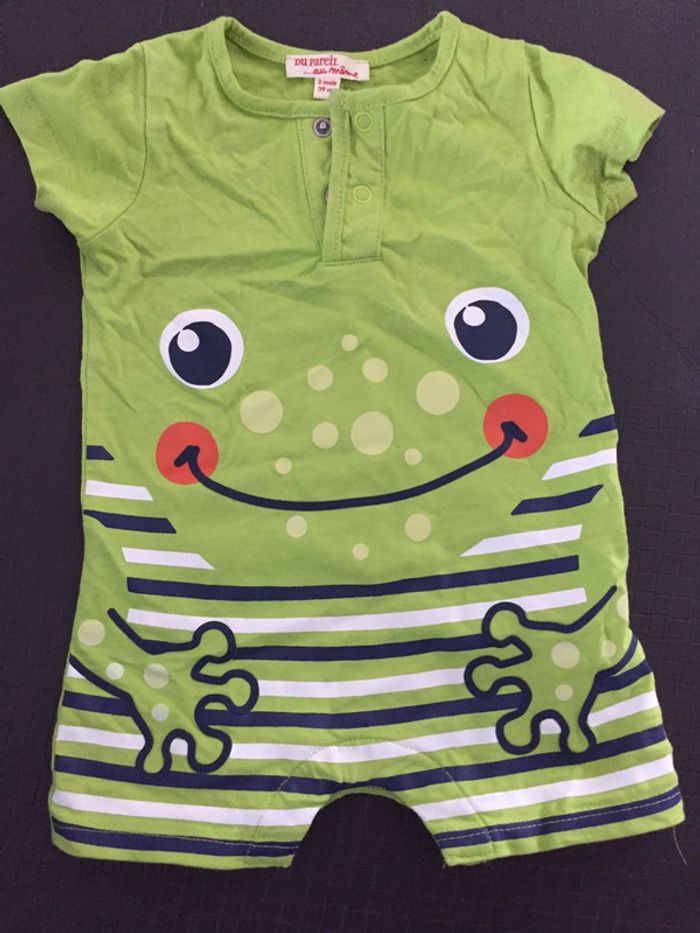 Combishort grenouillère 3 mois