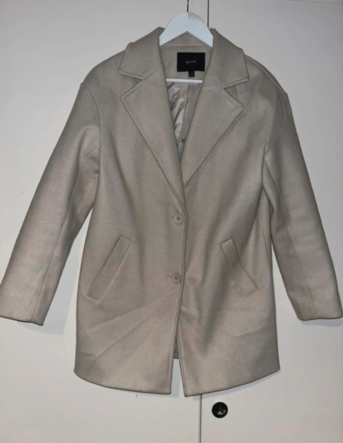 manteau court beige