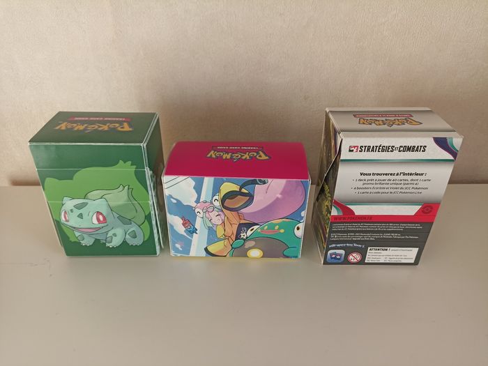 Lot 3 boîtes rangement de cartes pokemon - photo numéro 2