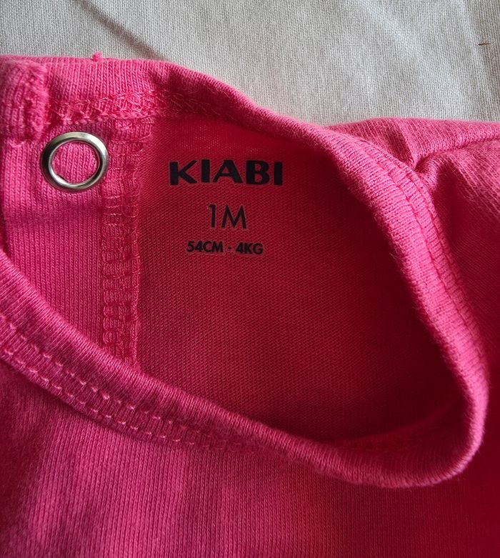 Kiabi Pyjama Dors-bien Coton Rose LOVE Neuf sans étiquette 1 mois - photo numéro 4
