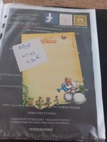 Feuille Diddl relief 42 0,30€