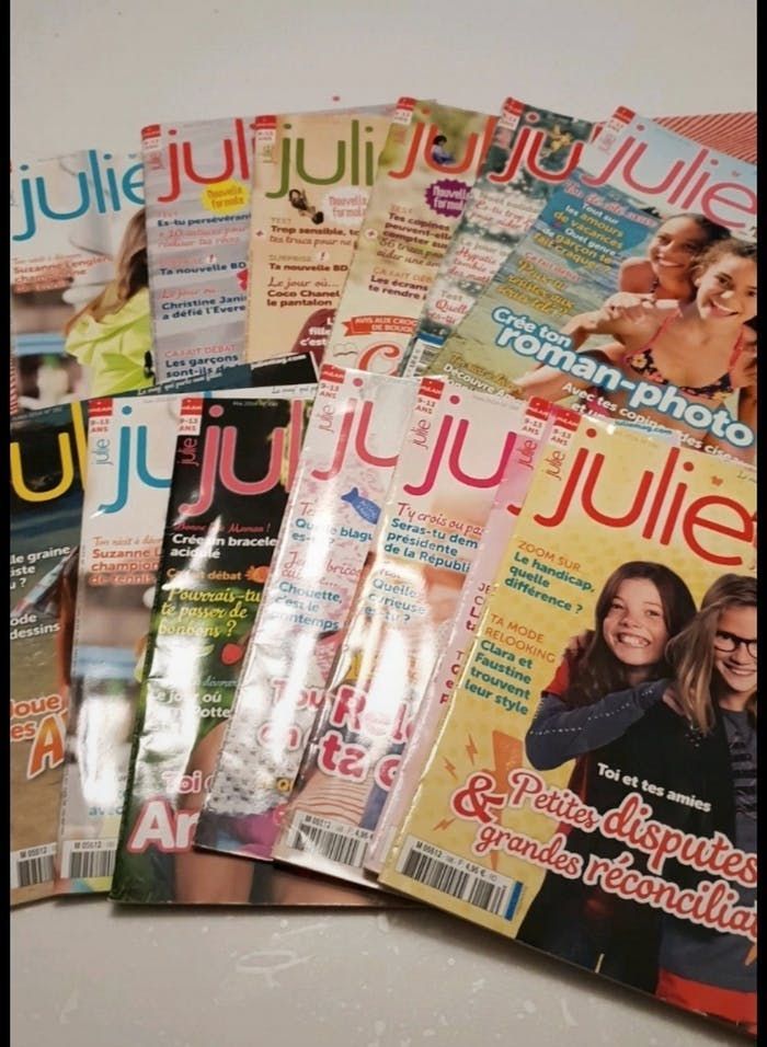 Lot de 13 magazines julie