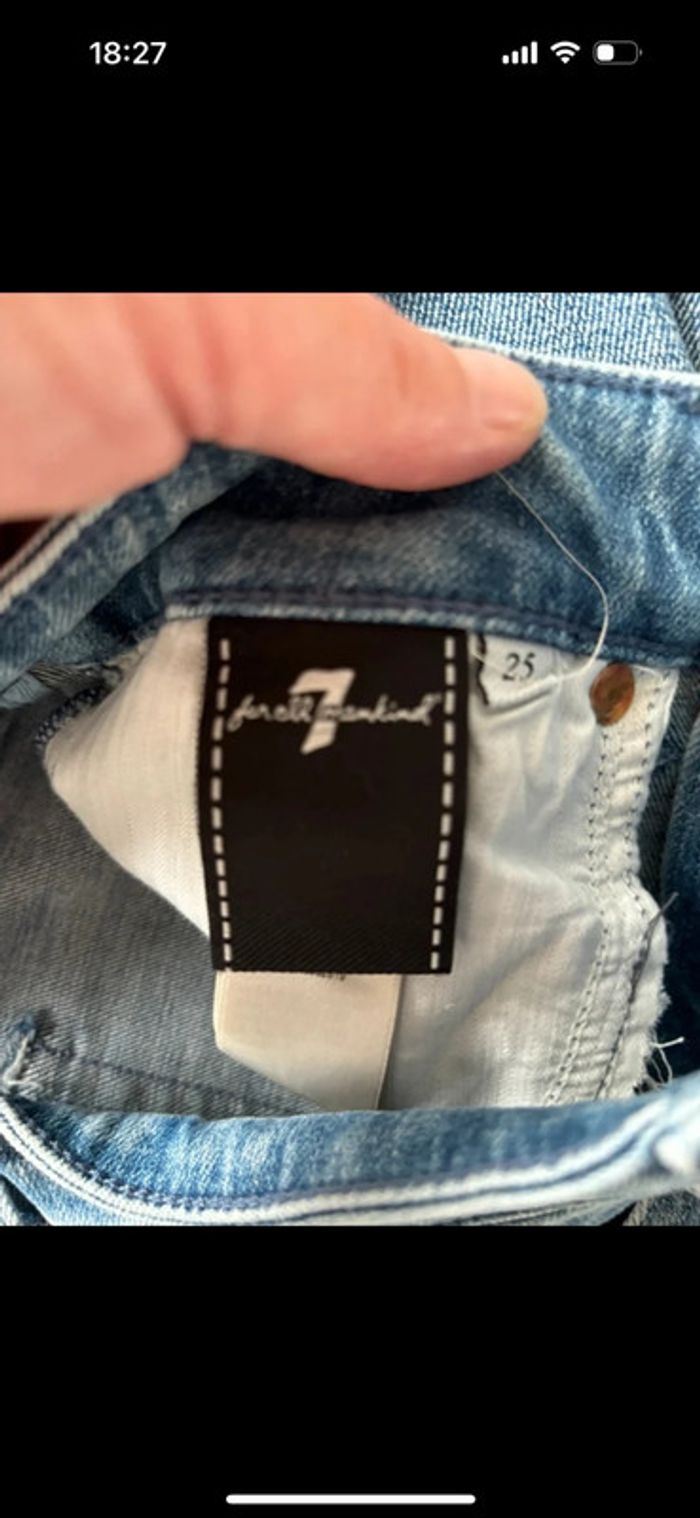 Jeans évasé 7 for all mankind taille 25 - photo numéro 5