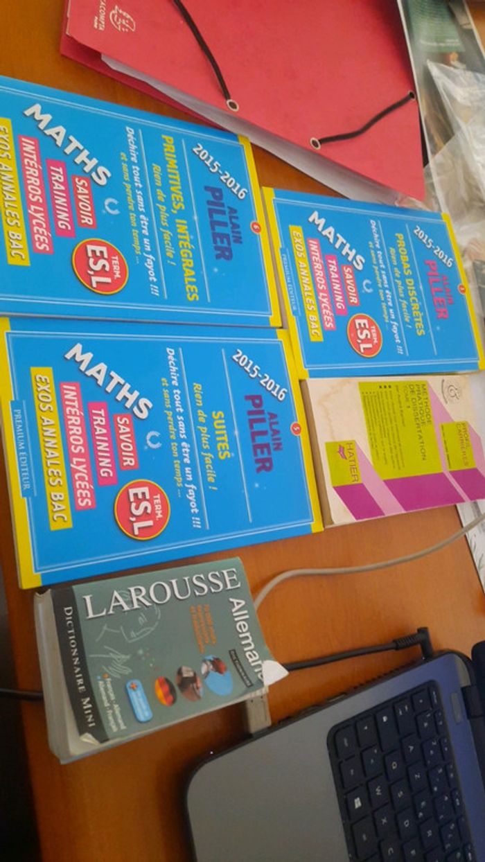 Lot 5 livre annales bac es l et dico allemand