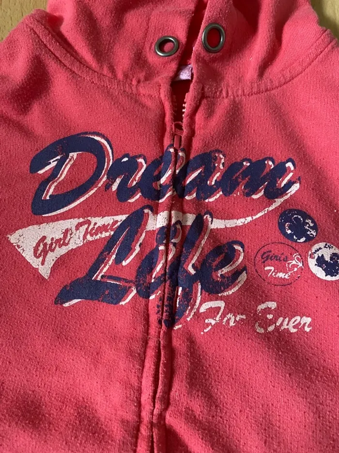 Sweat zippé « Dream Life » NKY Taille 6 ans =116 cm - photo numéro 3