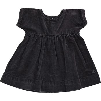 Robe à manches courtes 3 mois en velours côtelé Petit Bateau