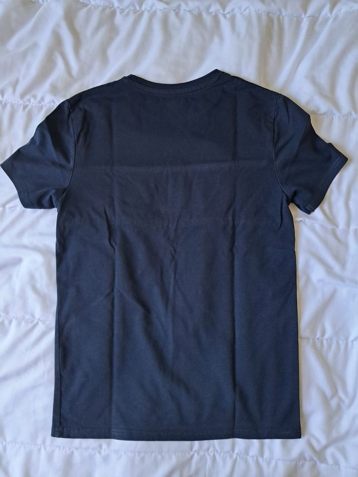 T shirt bleu marine et blanc 12 ans - photo numéro 3