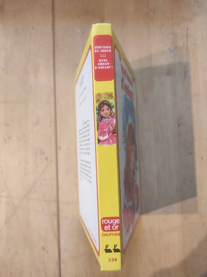 Quel amour d'enfant Comtesse de Ségur G.P. Rouge et Or Dauphine 1981 - photo numéro 2