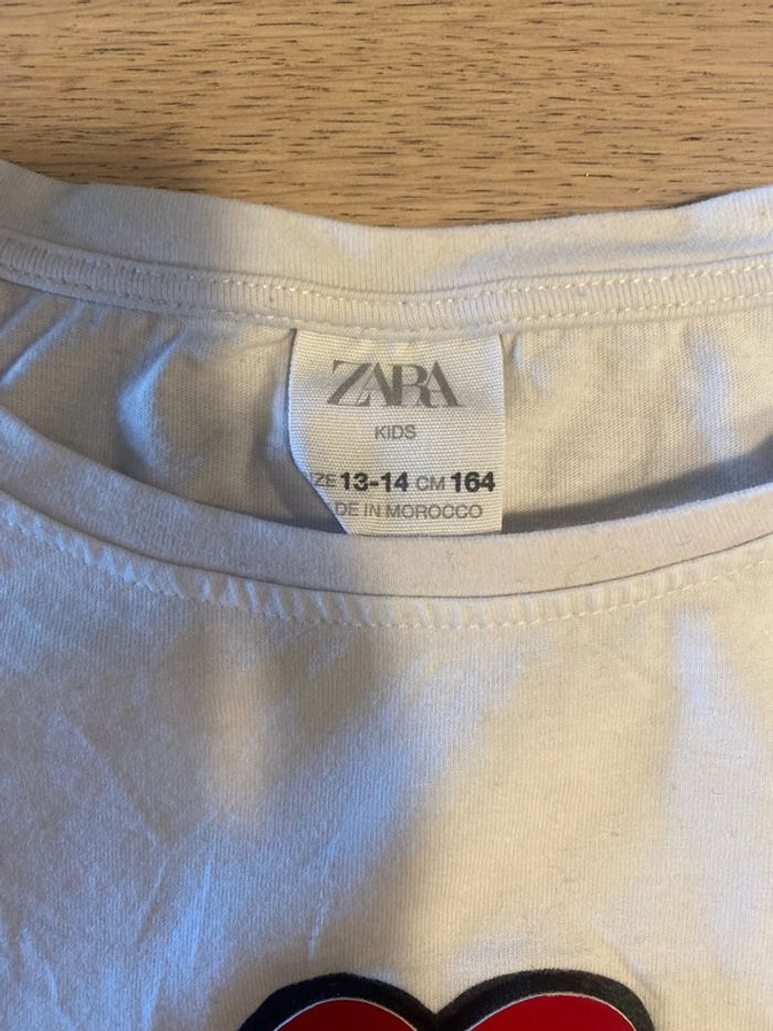 T shirt manches longues Zara 13/14 ans - photo numéro 3