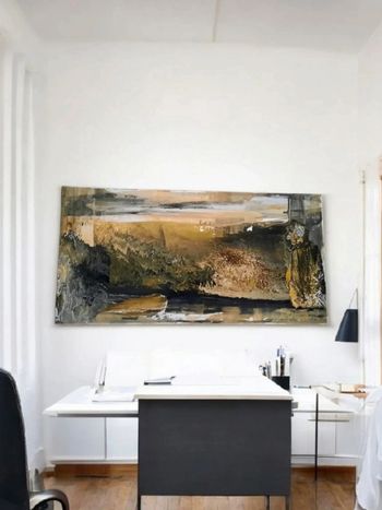 Tableau abstrait Riviera